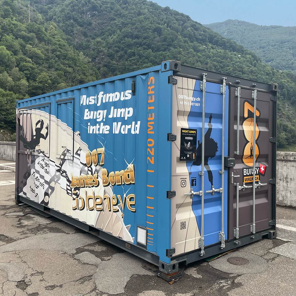 Folienbeschriftung Frachtcontainer Grafikdesign Illustration Agentur Zürich