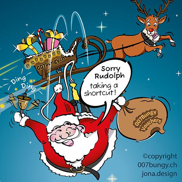 Illustration Comic Jona design zürich Santa Claus rudolphe Illustratoren