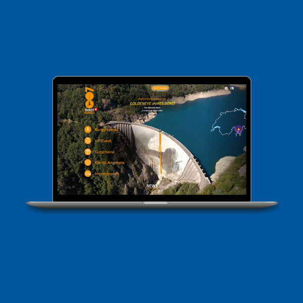 Website 007bungy Jonadesign 8005 zürich schweiz
